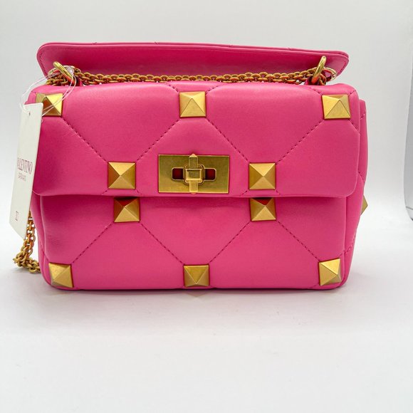 Valentino Garavani Medium Roman Stud Leather Shoulder Bag - Picture 5 of 13